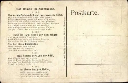 Ak Hamburg Nord Fuhlsbüttel, Humor, Roman im Zuchthause