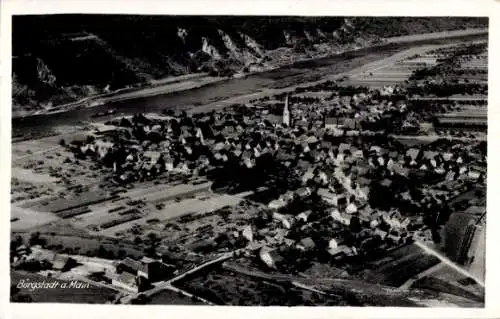 Ak Bürgstadt in Unterfranken, Fliegeraufnahme