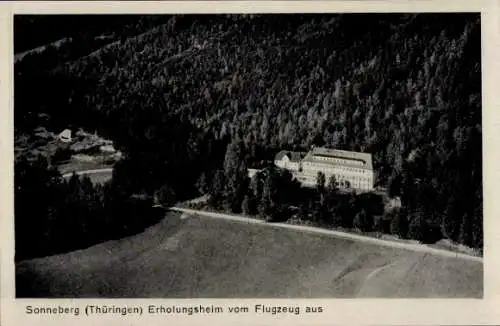 Ak Sonneberg in Thüringen, Fliegeraufnahme, Erholungsheim