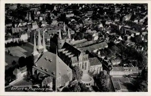 Ak Erfurt in Thüringen, Fliegeraufnahme