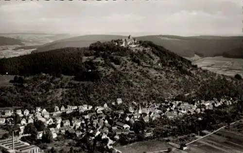 Ak Breuberg im Odenwald, Fliegeraufnahme, Burg