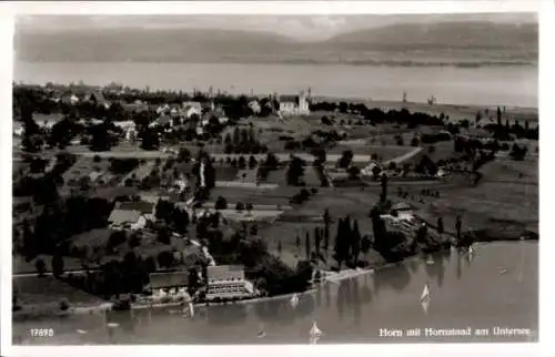Ak Horn Gaienhofen am Bodensee, Hornstaad am Untersee, Panorama