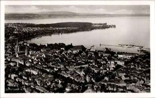 Ak Konstanz am Bodensee, Fliegeraufnahme