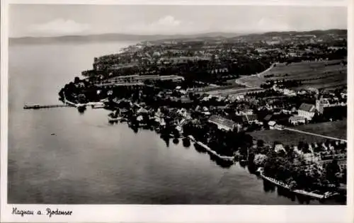 Ak Hagnau am Bodensee, Fliegeraufnahme
