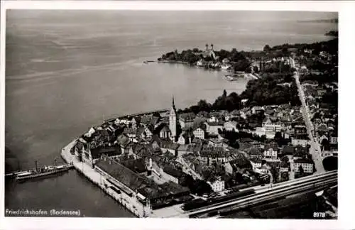 Ak Friedrichshafen am Bodensee, Fliegeraufnahme