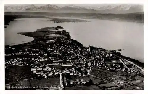 Ak Hemmenhofen Gaienhofen am Bodensee, Fliegeraufnahme, Mettnau, Reichenau