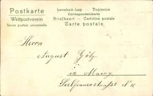 Präge Litho Stillleben, Weintrauben, Zeitungspapier