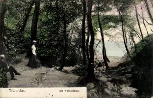 Ak Lesnoje Warnicken Ostpreußen, Wolfsschlucht