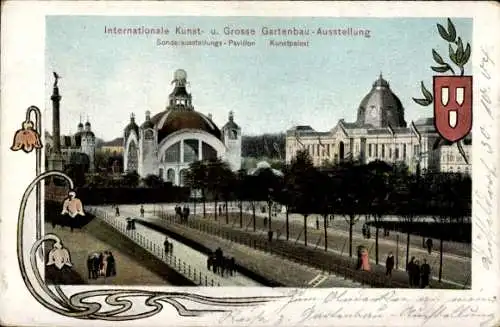 Ak Düsseldorf am Rhein, Kunst und große Gartenbau-Ausstellung, Sonderausstellungs-Pavillon