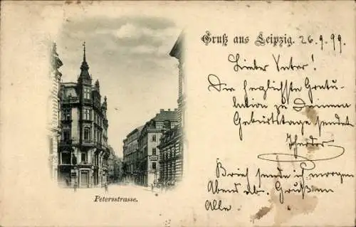 Ak Leipzig, Petersstraße