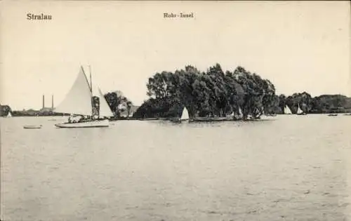 Ak Berlin Friedrichshain Stralau, Rohrinsel