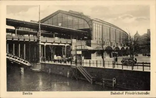 Ak Berlin Mitte, Bahnhof Friedrichstraße