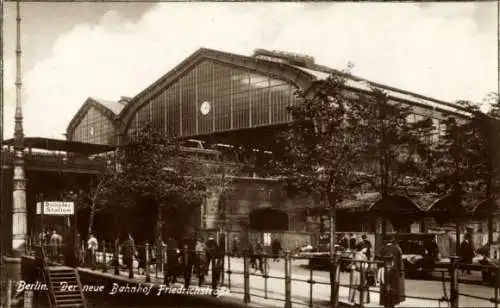 Ak Berlin Mitte, Bahnhof Friedrichstraße