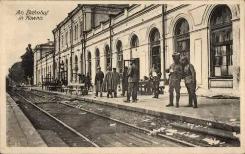 Ak Kaunas Kowno Kauen Litauen, Bahnhof