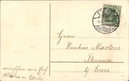 Präge Ak Frohe Ostern, Schneeglöckchen