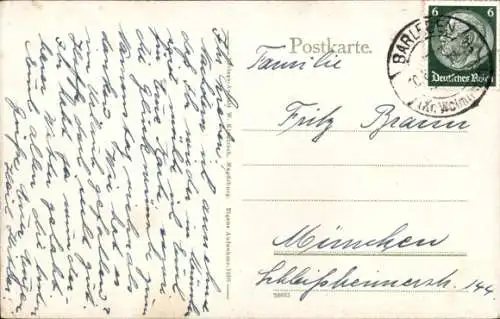 Ak Magdeburg an der Elbe,  Elbansicht mit Dom.