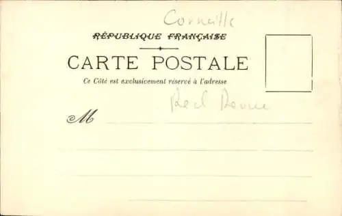 CPA Corneille, Revue Picarde et Normande, Reklame