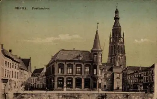 Ak Breda Nordbrabant Niederlande,  Postkantoor.