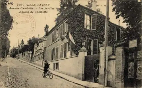 Ak Ville d'Avray Hauts  de Seine, Avenue Gambetta, Les Jardies, Maison de Gambetta