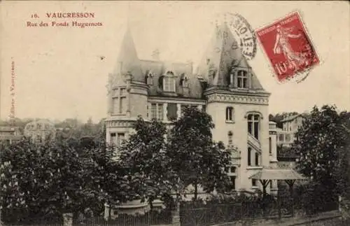 Ak Vaucresson Hauts de Seine, Rue des Fonds Huguenots