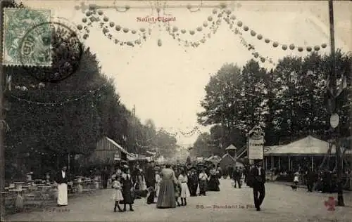 Ak Saint Cloud Hauts de Seine, Pendant la Fète