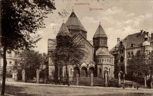 Ak Chemnitz in Sachsen, Synagoge