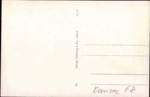 Ak Gdańsk Danzig, Kranhaus, Wasser, historisches Gebäude, Stadtansicht, Schwarz-Weiß