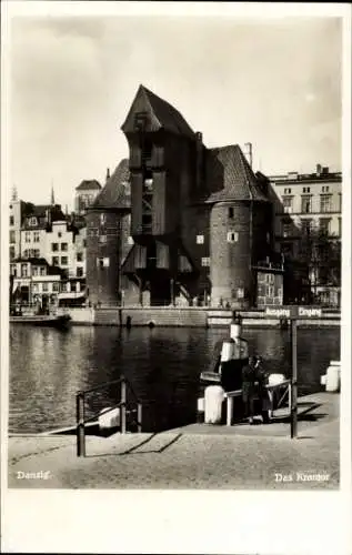 Ak Gdańsk Danzig, Das Krantor