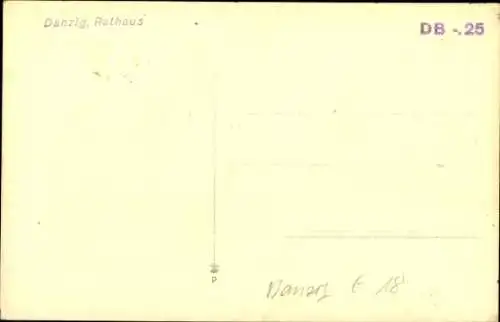 Foto Ak Gdańsk Danzig, Rathaus