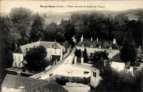 CPA Ricey Haut Aube, Place Germini, Route du Magny
