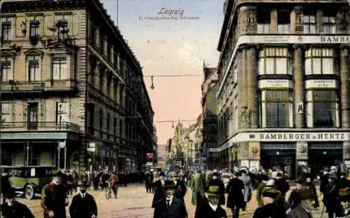 Ak Leipzig, Grimmaische Straße