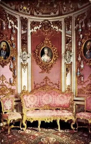 Ak Ettal Oberbayern, Schloss Linderhof, Rosa Kabinett, Nr. 434