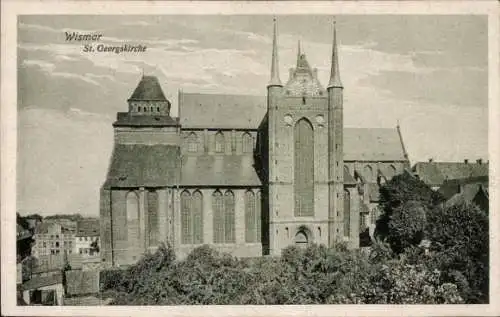 Ak Hansestadt Wismar, St. Georgskirche
