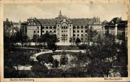 Ak Berlin Schöneberg, Wartburgplatz