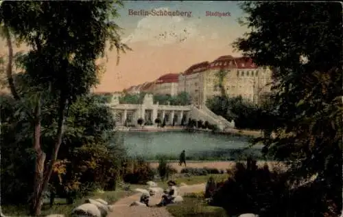 Ak Berlin Schöneberg, Stadtpark