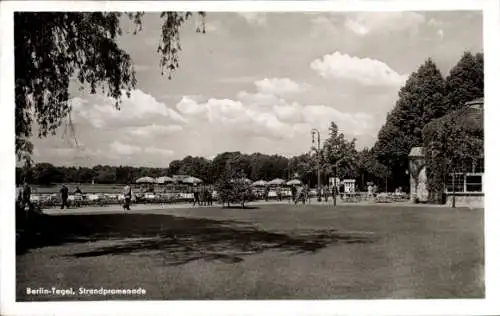 Ak Berlin Reinickendorf Tegel, Strandpromenade