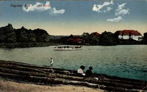 Ak Berlin Reinickendorf Tegel, Tegeler See, Villa Borsig