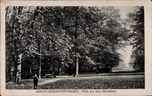 Ak Berlin Pankow Niederschönhausen, Schlosspark