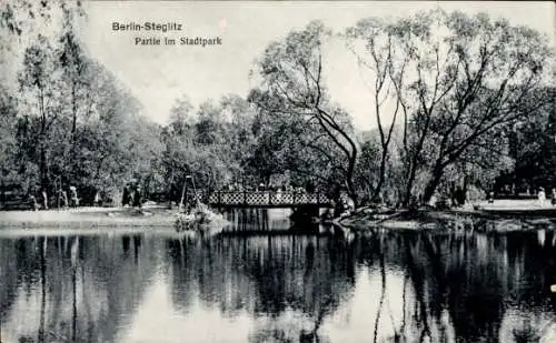 Ak Berlin Steglitz, Stadtpark
