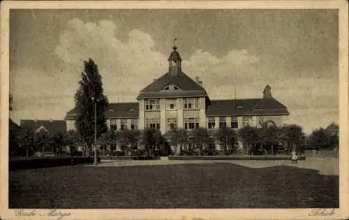 Ak Brieske Senftenberg Niederlausitz, Grube Marga, Schule