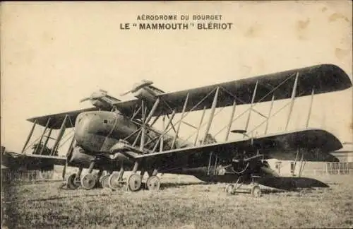 CPA Aerodrome du Bourget, Mammouth Bleriot