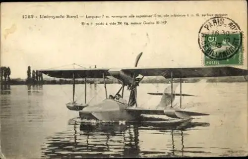 Ak L'aeroyacht Borel, Wasserflugzeug