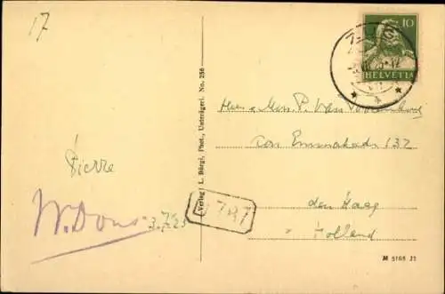 Ak Zug Stadt Schweiz, Blick auf die Altstadt