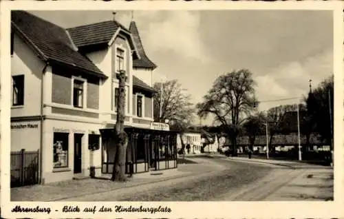 Ak Ahrensburg in Holstein, Blick auf den Hindenburgplatz