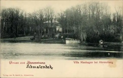 Ak Schmalenbeck Großhansdorf in Schleswig-Holstein, Villa Manhagen bei Ahrensburg