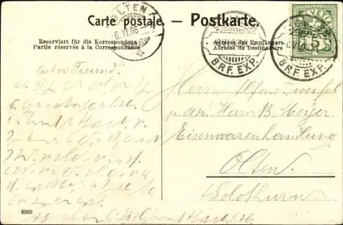 Ak Sankt Gallen Stadt Schweiz, Tellstraße