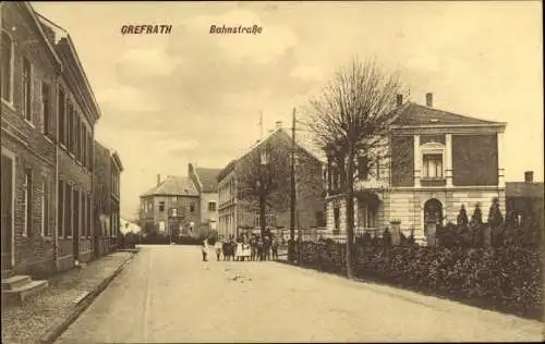 Ak Grefrath am Niederrhein, Bahnstraße