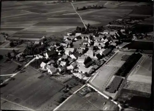 Foto Ort bei Kitzingen in Mainfranken Bayern, Fliegeraufnahme