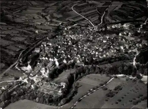 Foto Röttingen an der Tauber Unterfranken, Fliegeraufnahme