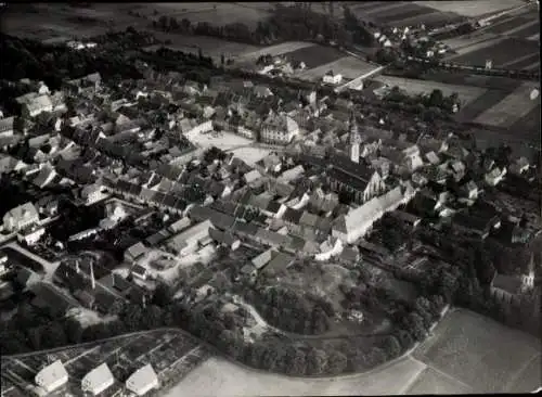 Foto Bad Königshofen im Grabfeld Unterfranken, Fliegeraufnahme